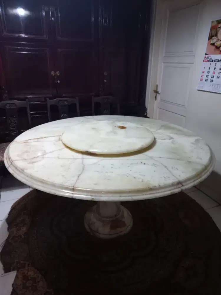 Meja Makan full Marmer
