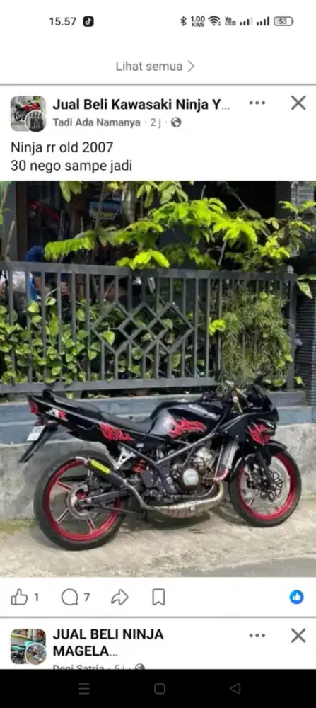 Kawasaki ninja 150Rr old nego sampe jadi