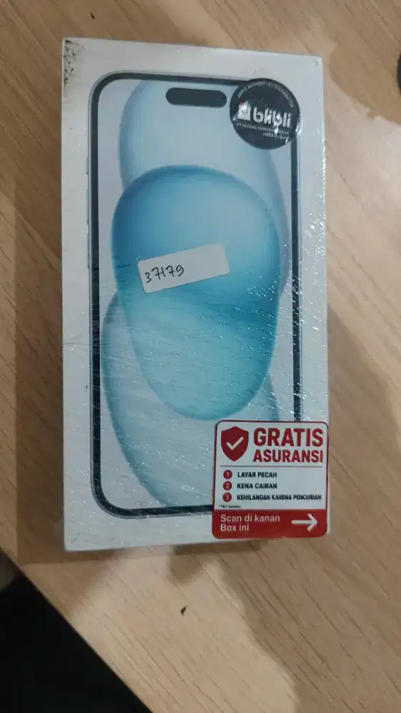 Iphone 15 128GB Blue resmi blibli