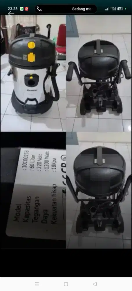 Dijual Vaccum Cleaner Krisbow 60L KW1800307