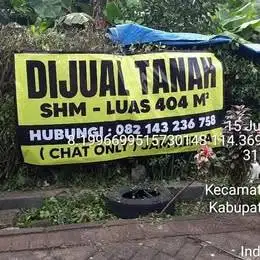 Dijual Rugi Tanah Strategis Tengah Kota Banyuwangi