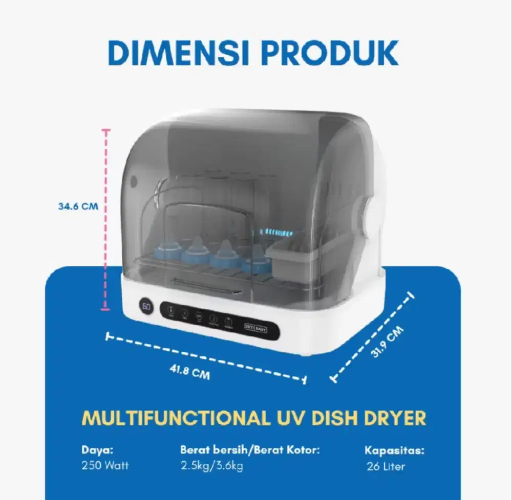 Inti Baby - Multifunctional UV Dish Dryer 26L+