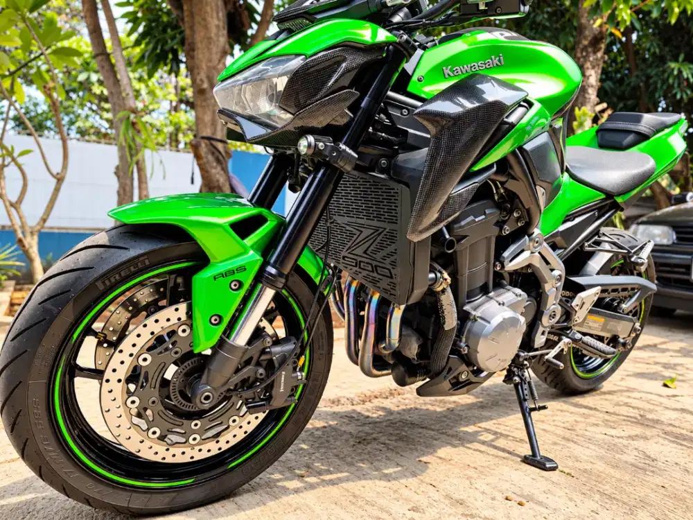 Kawasaki Z900 ABS Green on Carbon – Full Modif – Arrow Full System