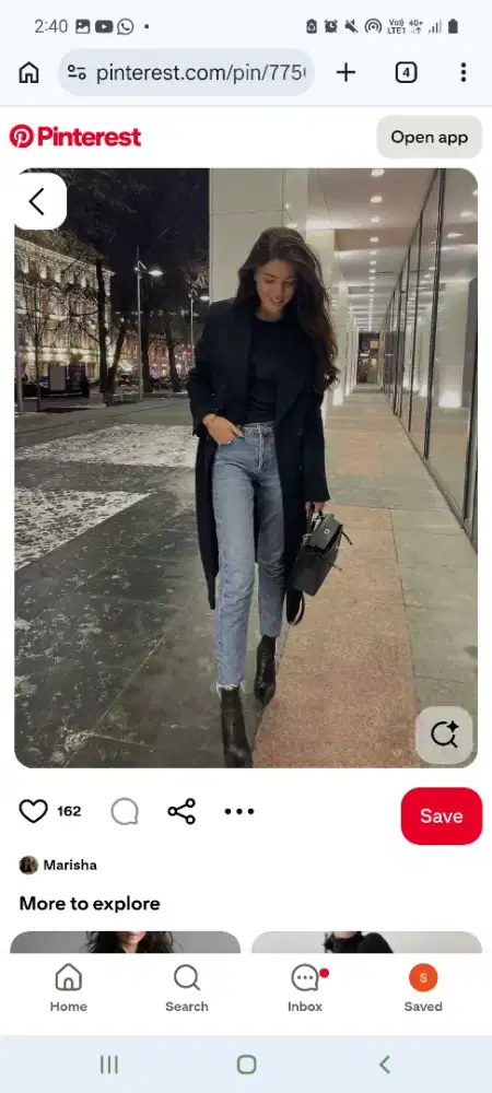 Long Coat Wool import hitam