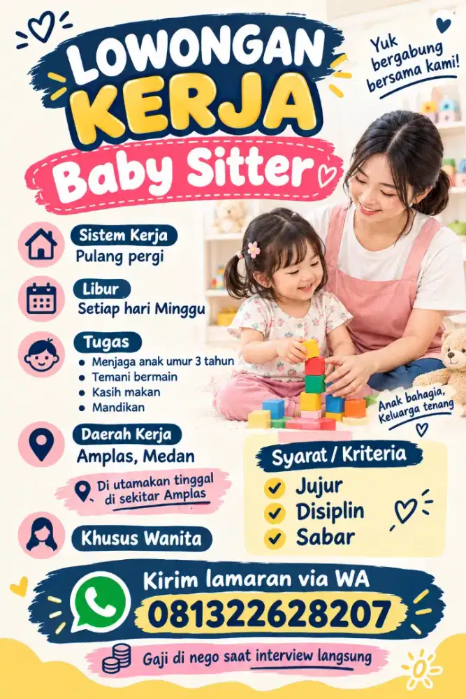 Lowongam baby sitter