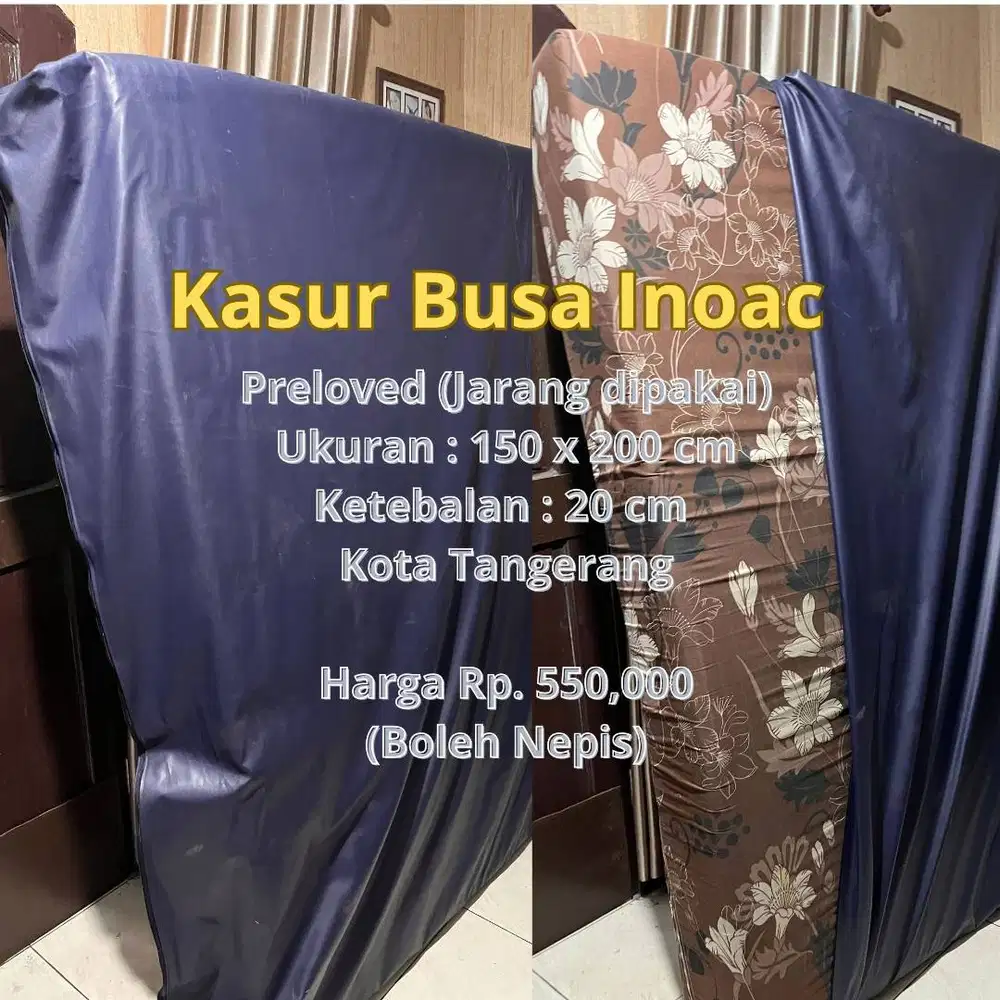 Kasur Busa Inoac 150x200x20 cm Preloved