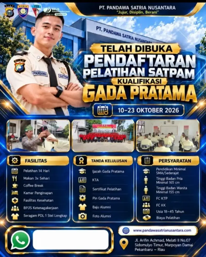 PENERIMA SISWA DIKSAR SATPAM (LANGSUNG KERJA)