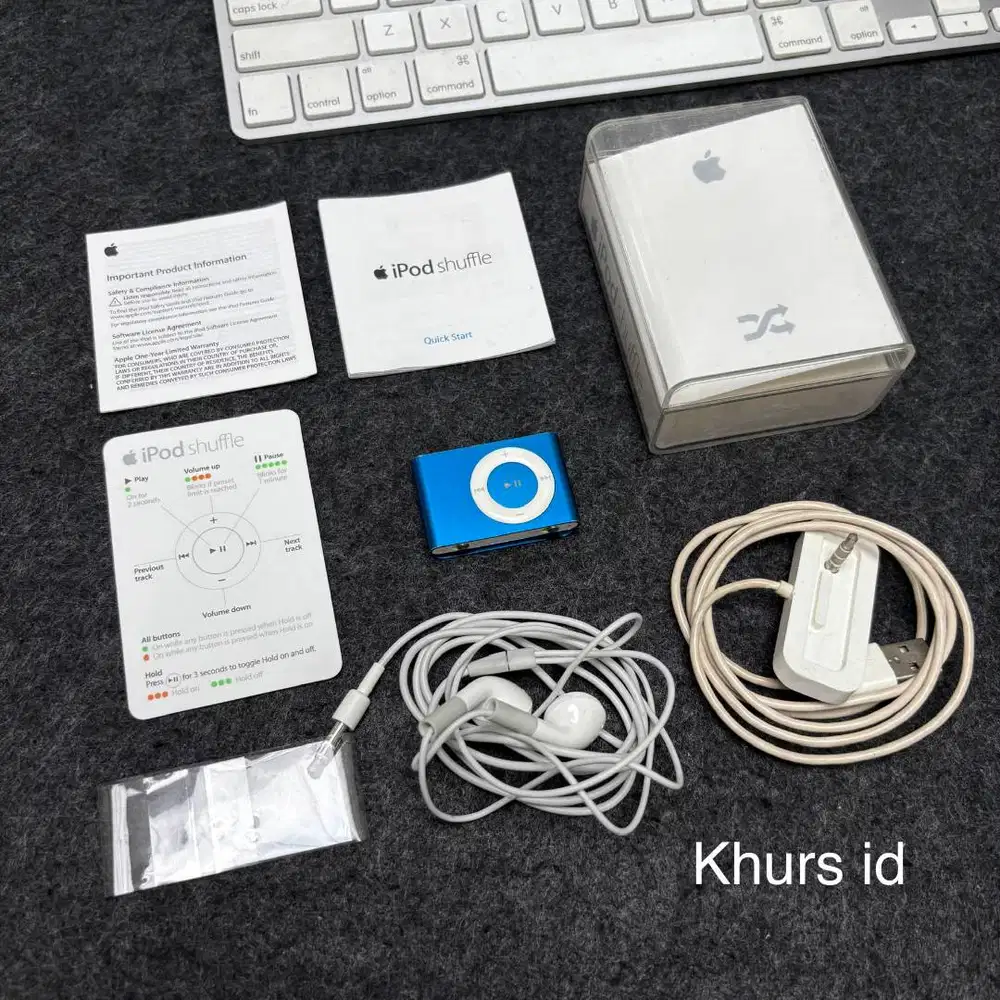 ipod shuffle 2nd 1gb blue - apple collection