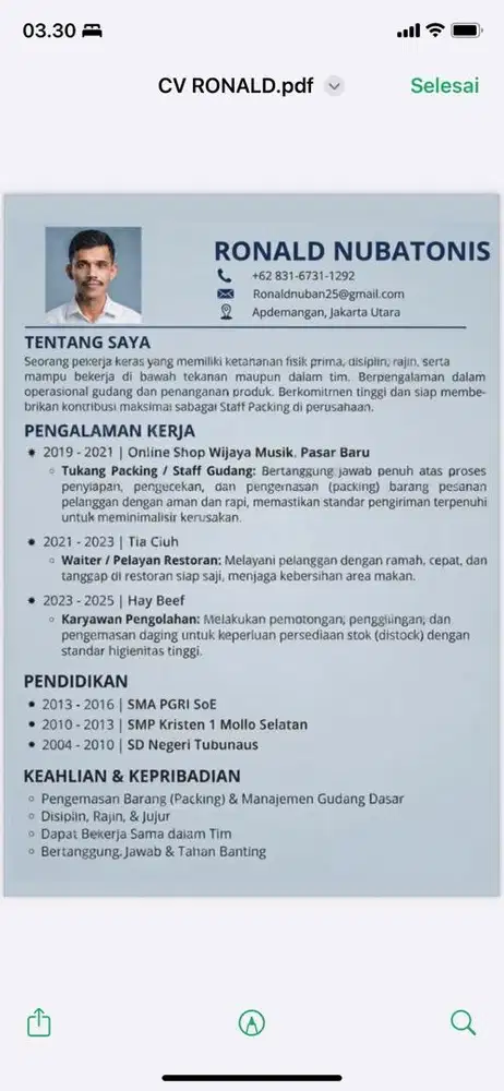 Mencari pekerjaan