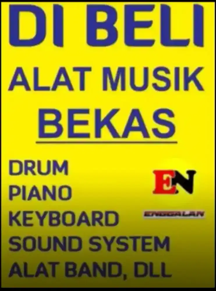 Di Cari Alat Musik Dan Sound Tidak Terpakai