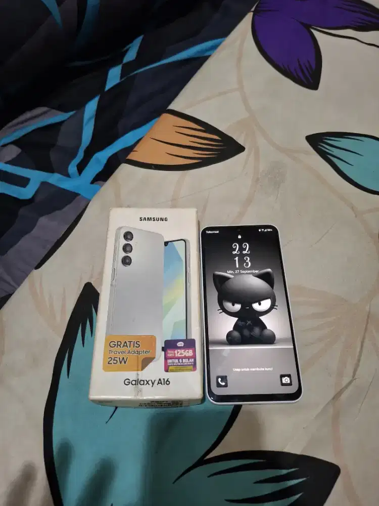 Jual hp samsung a16 ram 8/128 komplit