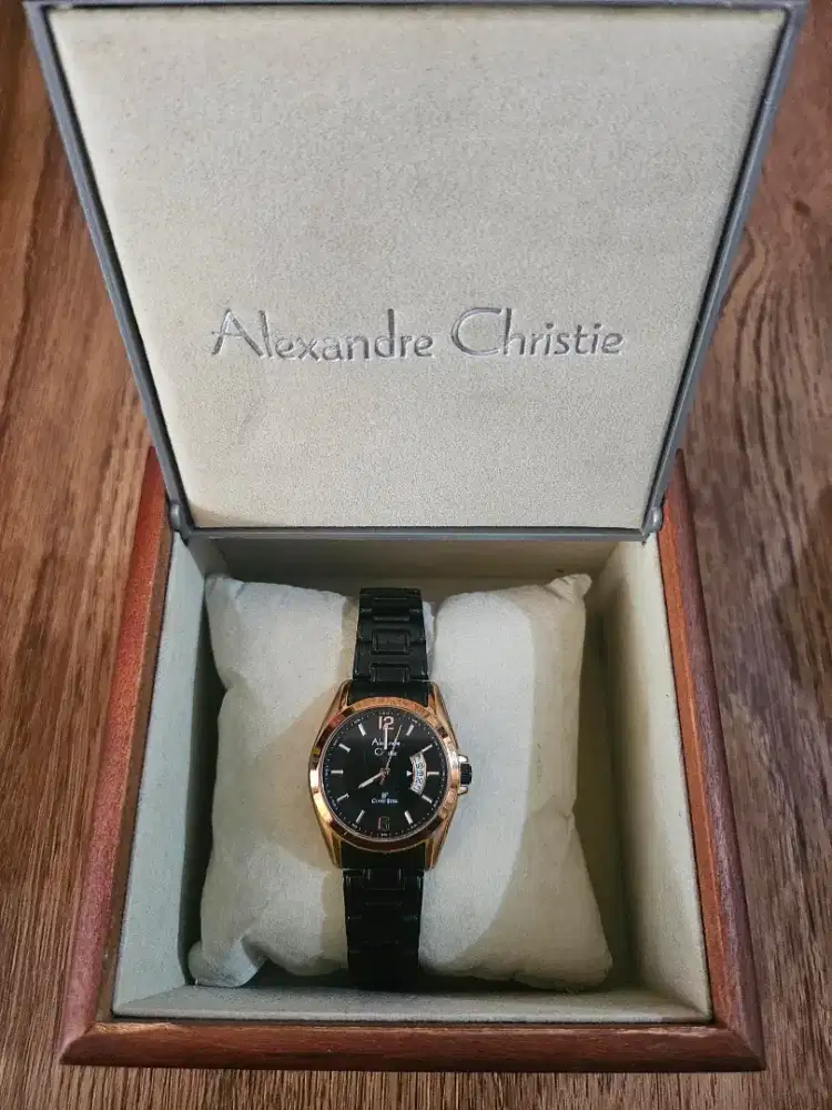 Preloved Jam Tangan Alexandre Christie Classic Steel AC 8684 MD BBRBA