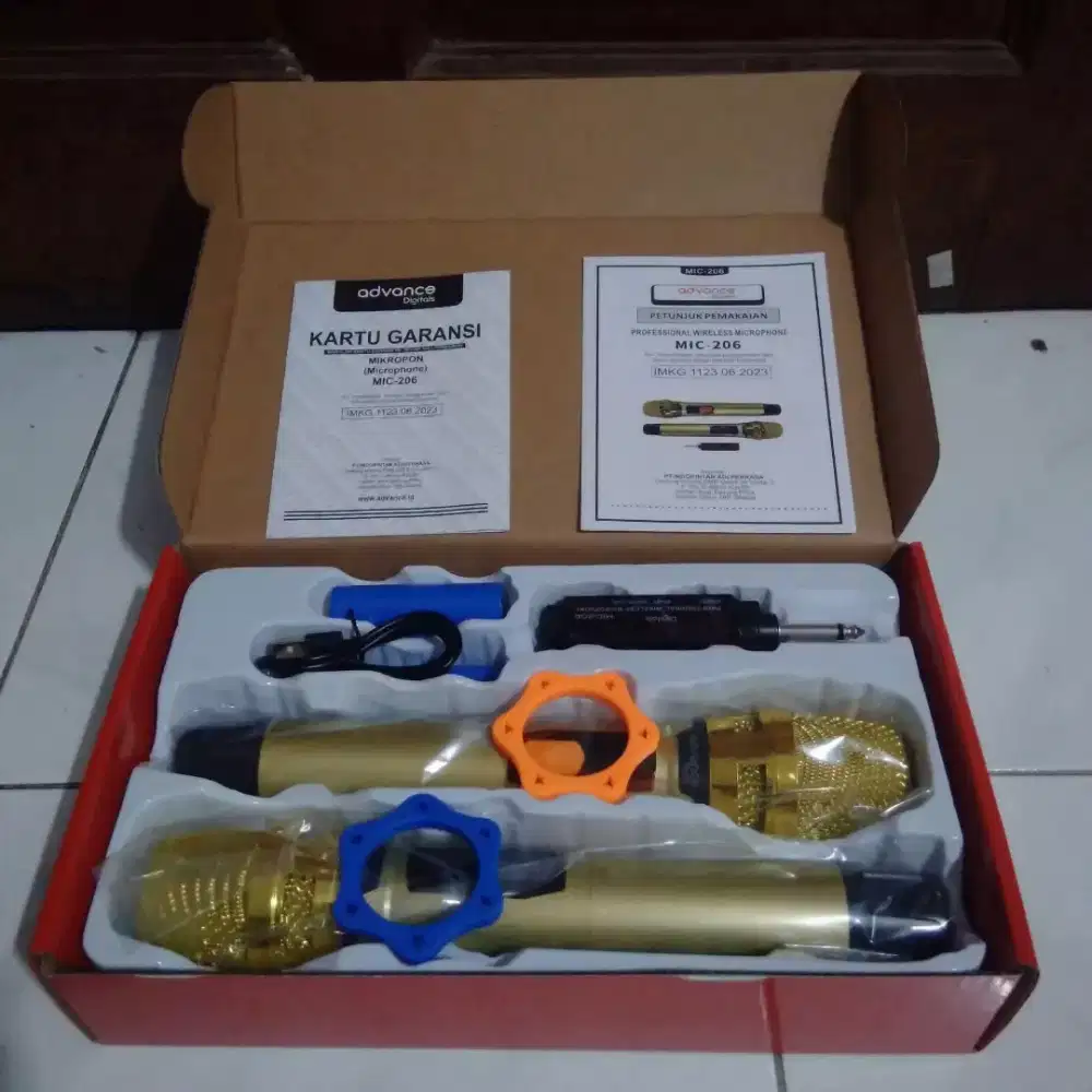 Microphone double wireless baru