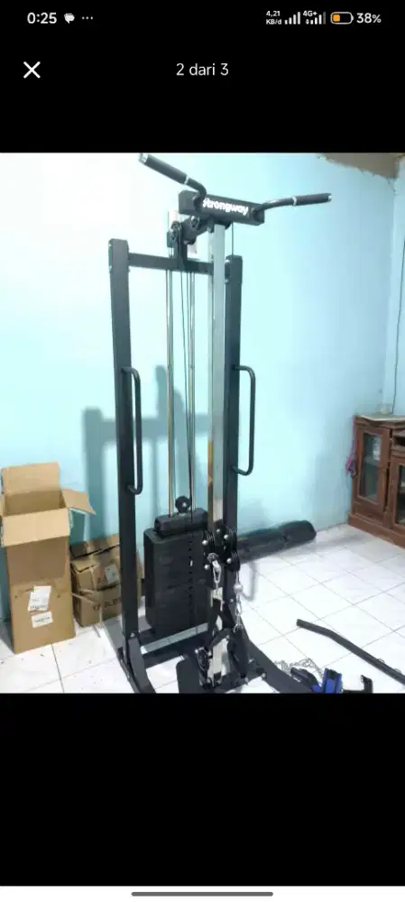 DUAL CABLE CROSSOVER MACHINE HOME GYM