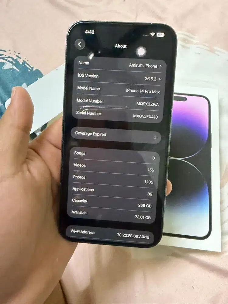 Iphone 14 promax 256 beacukai resmi terbaik