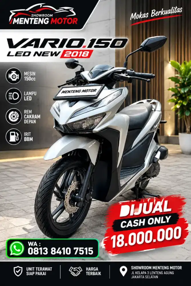 VARIO 150 led new dijual cash only