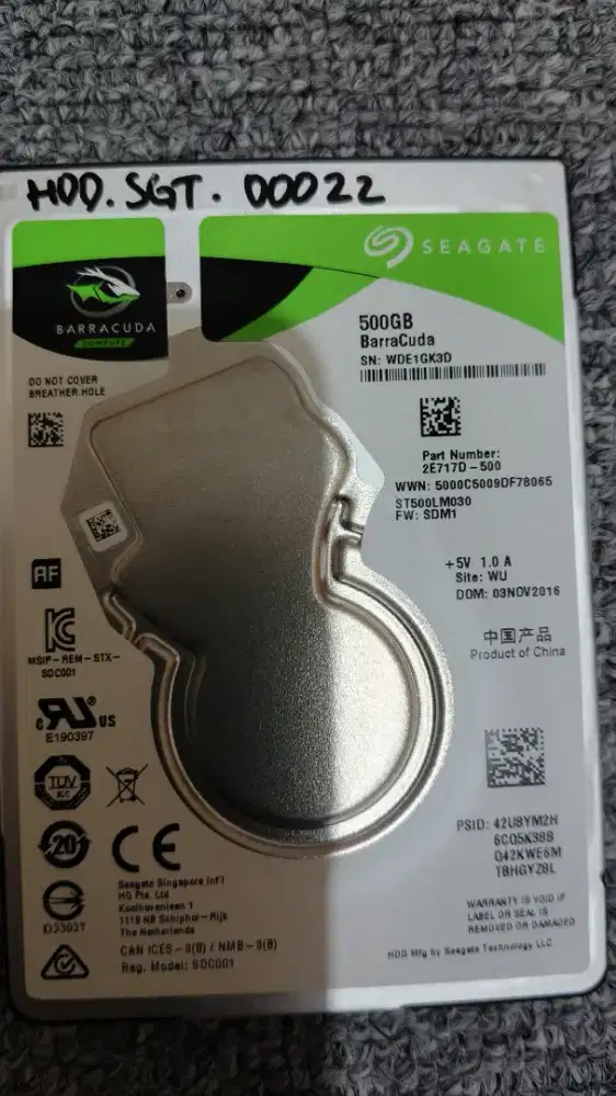 Hardisk Barracuda 500GB