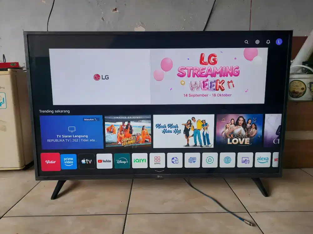 Jual tv smart 43in merk LG