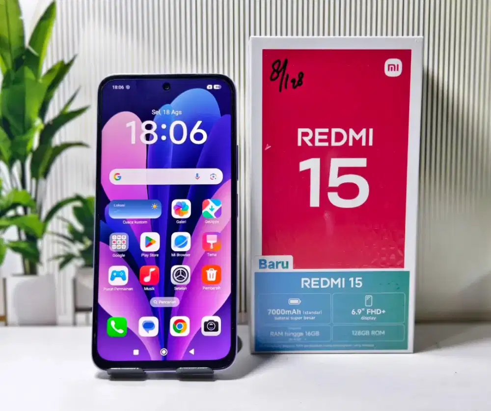 REDMI 15 || 8/128 || SECOND / BEKAS