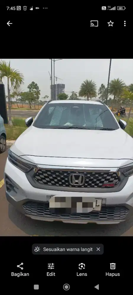 Jual  mobil pribadi honda wrv sensing tahun 202r
