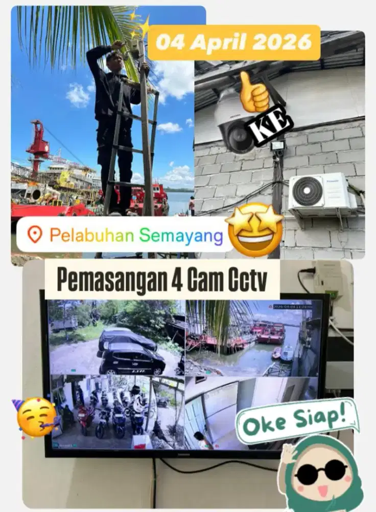 PEMASANGAN CCTV PANTAU DI LAYAR TV