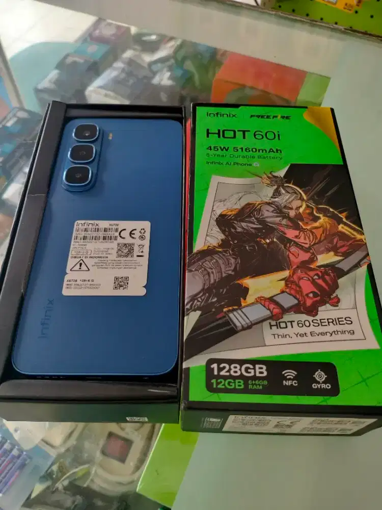Infinix hot 60i 12(6+6) NFC full set mulus no minus