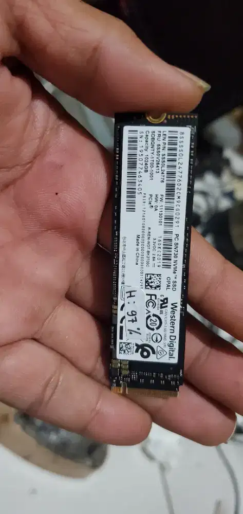Ssd nvme m2 1tb 100/98