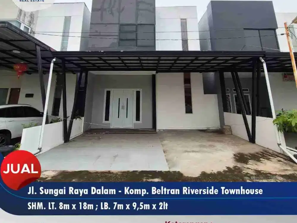 Dijual 1 unit rumah 2lt Komp. Beltran Riverside Townhouse - Serdam Kodya
