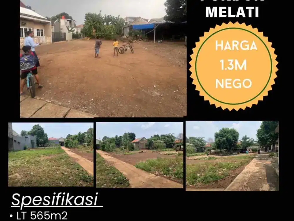 Dijual cepat tanah pondok melati bekasi