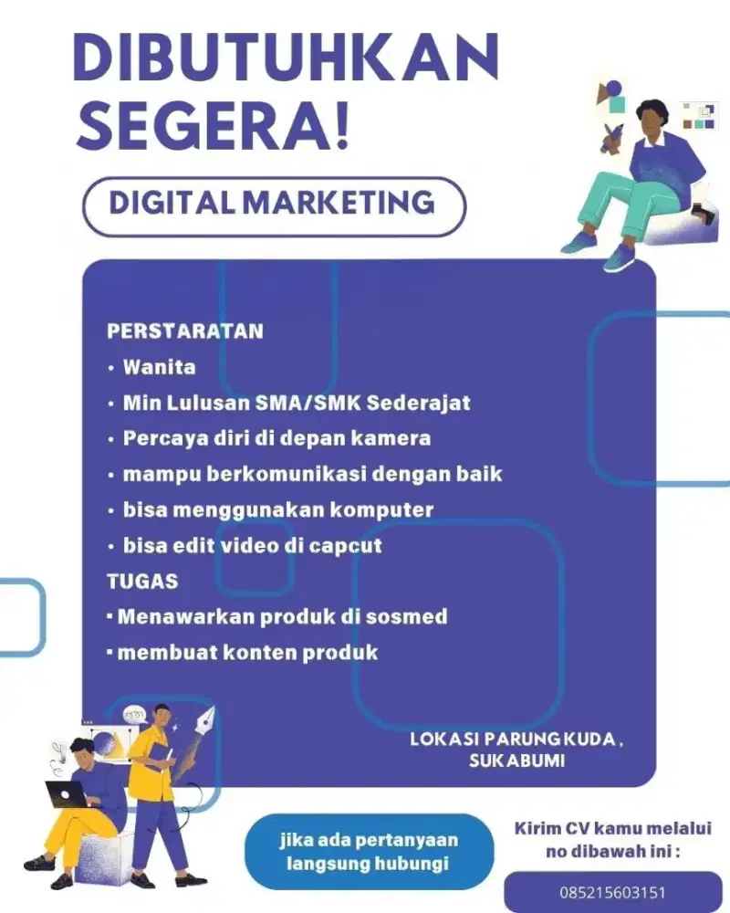 Lowongan pekerjaan digital marketing
