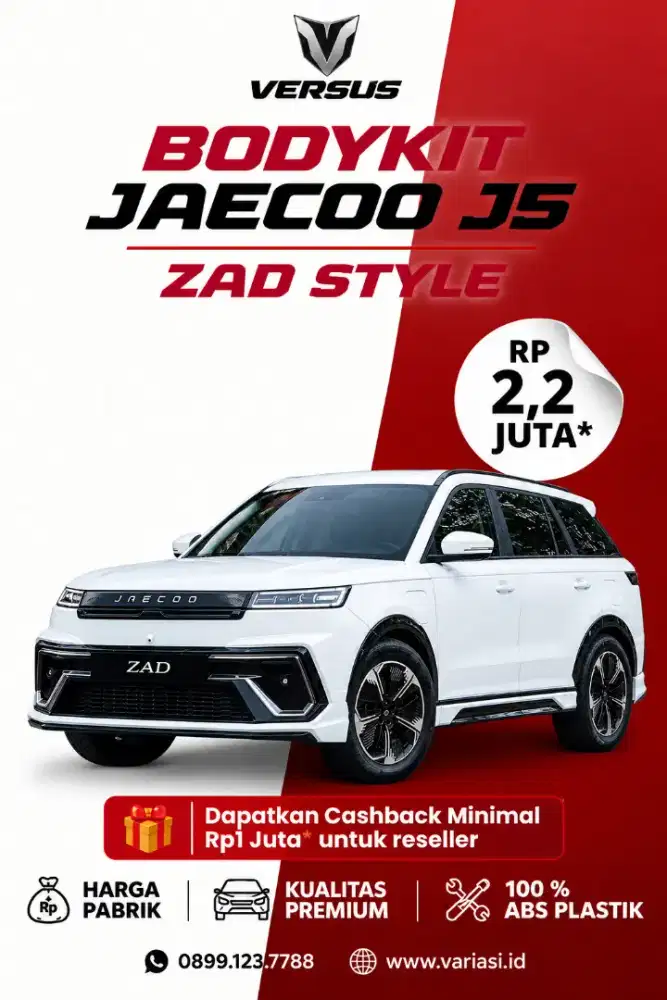 Dijual Bodykit Jaecoo J5 Zad Style 100% Plastik ABS