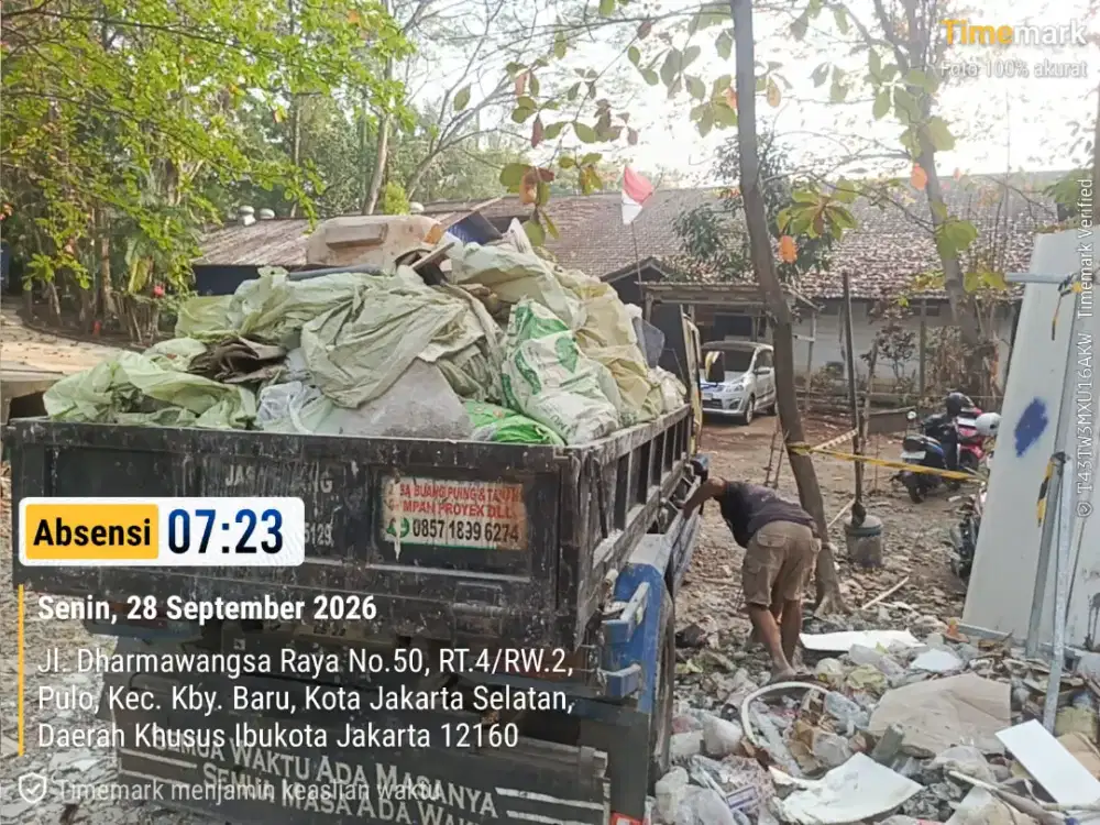 Jasa buang puing dan angkut sampah