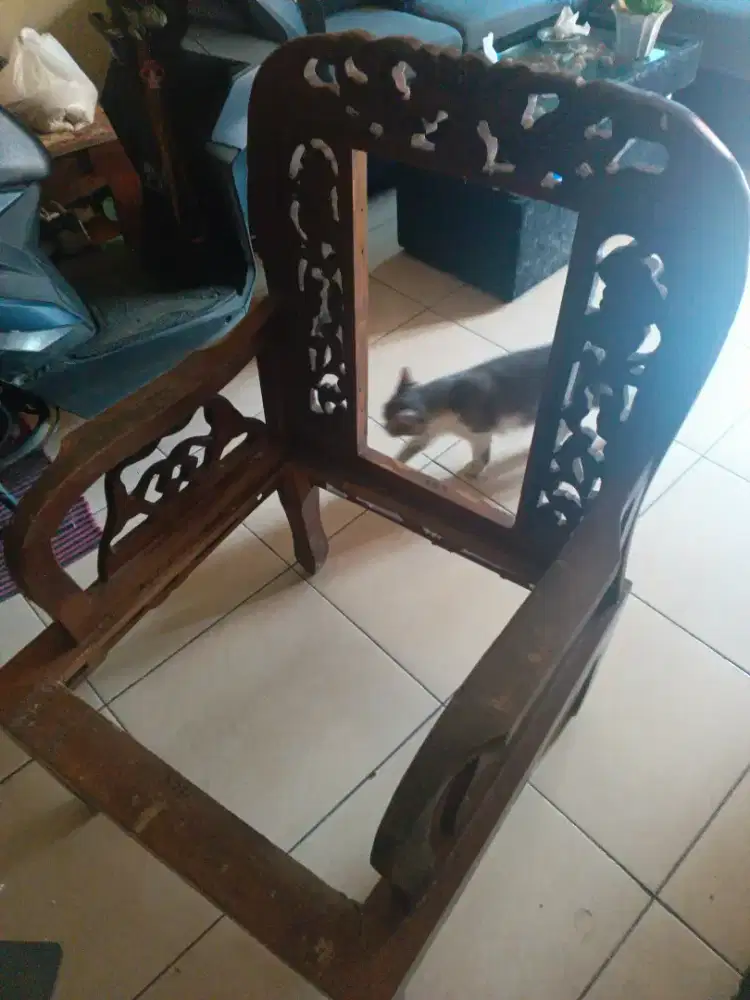 Jual kursi jati bekas