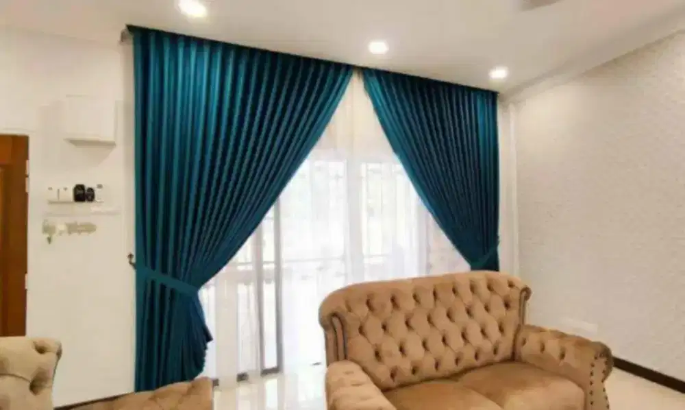 PROMO Gorden jendela Minimalis | Gorden Custom Mewah | Pasang Cepat |