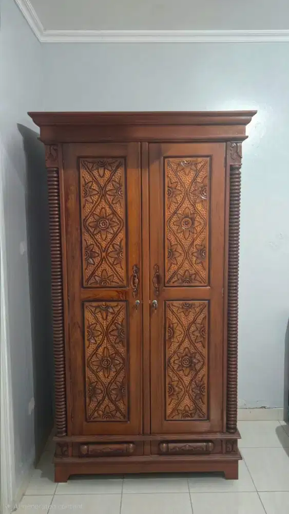 Lemari Baju Kayu Jati