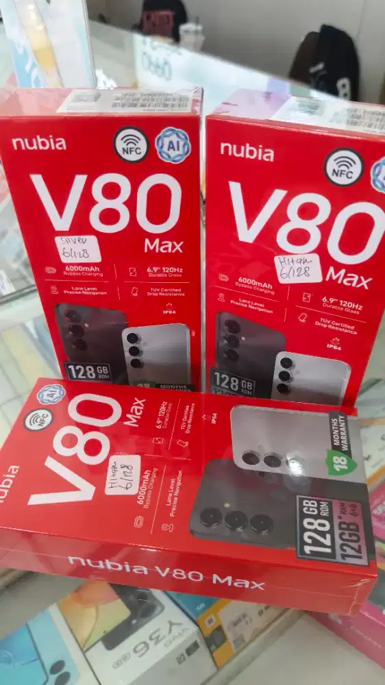 Nubia V80 MAX 6+6/128 NFC BARU SEGEL BOX SPESIAL PROMO