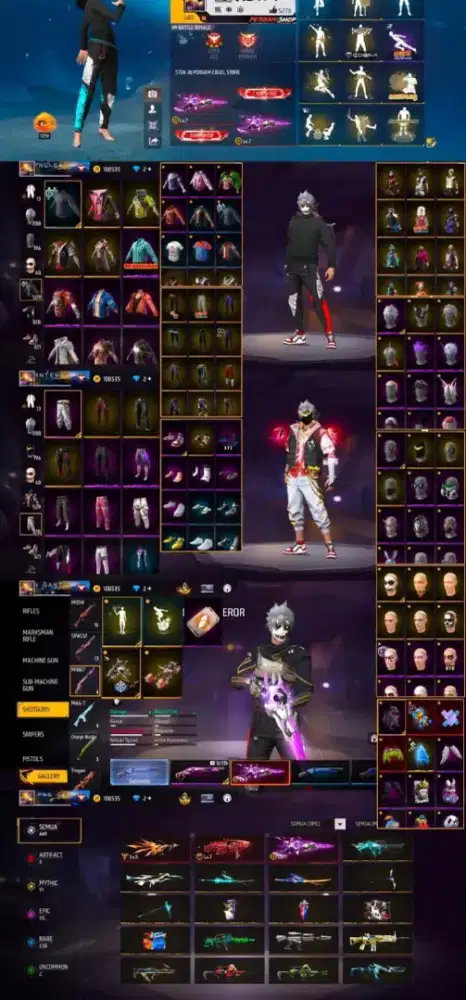 AKUN FF ASLI 100% AMAN DAN TERPERCAYA