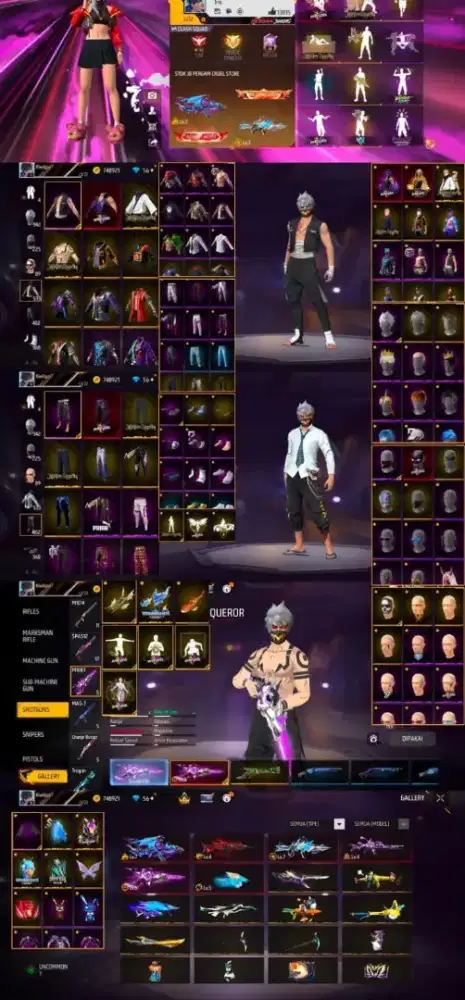 AKUN FF ASLI 100% AMAN DAN TERPERCAYA