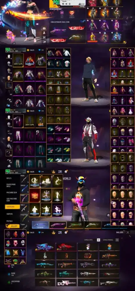AKUN FF ASLI 100% AMAN DAN TERPERCAYA