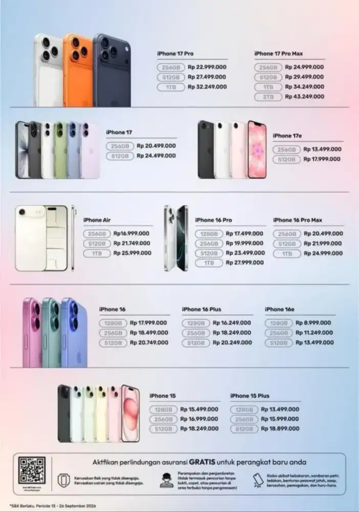 Promo kredit iPhone tanpa dp