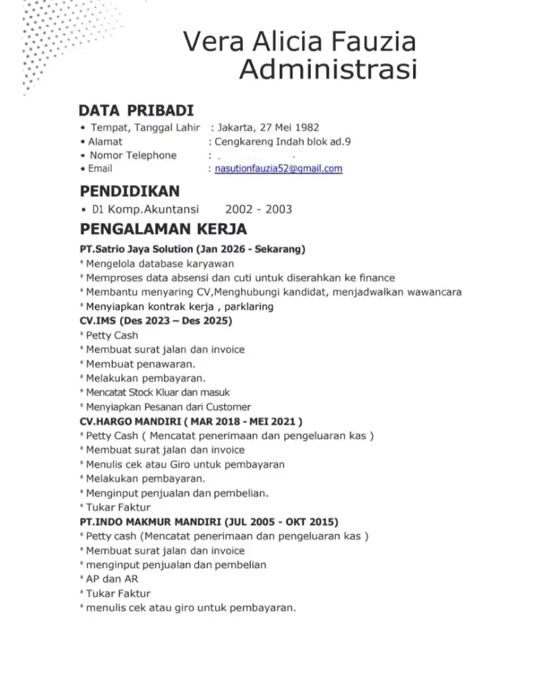 Mencari pekerjaan