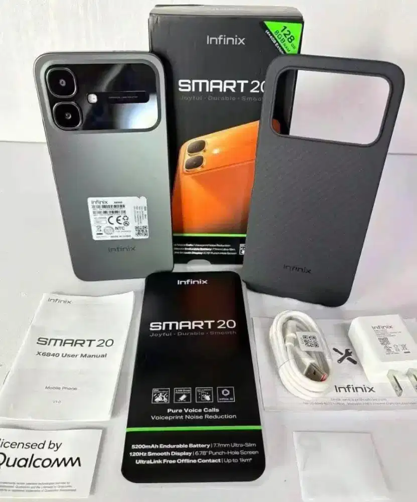 infinix smart 20 ram 4/128 fullset