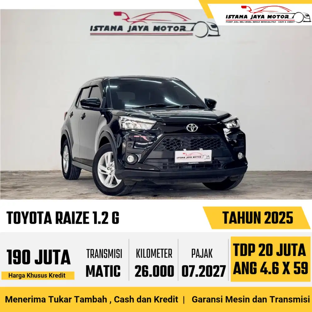 TOYOTA RAIZE 1.2 G 2025