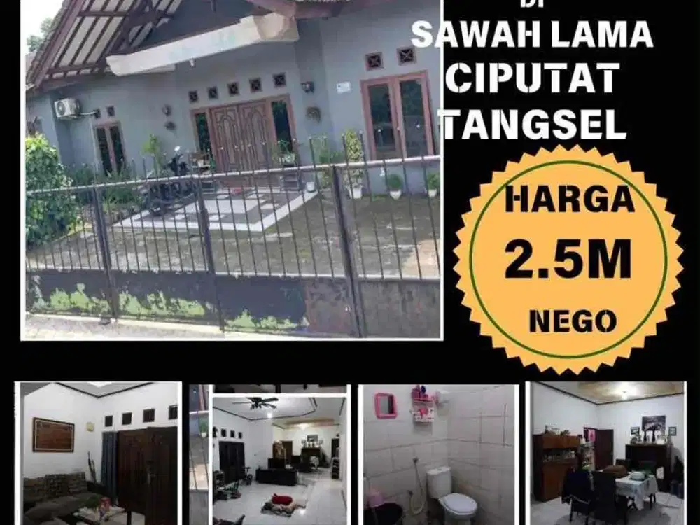 Rumah di Sawah Lama, Ciputat, TangSel