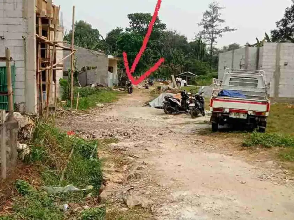 Dijual tanah 50 meter harga 70 juta nego Pembayarannya bisa dicicil, akses jalan masuk mobil