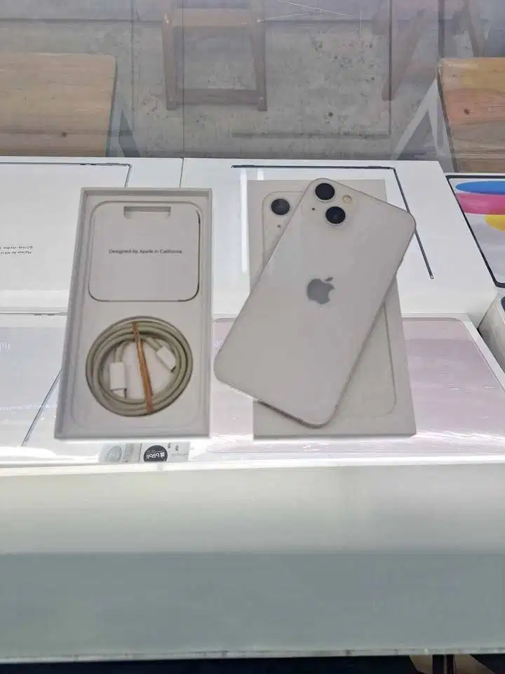 Second IPhone 13 128GB Starlight Ex IBOX Fullset Original