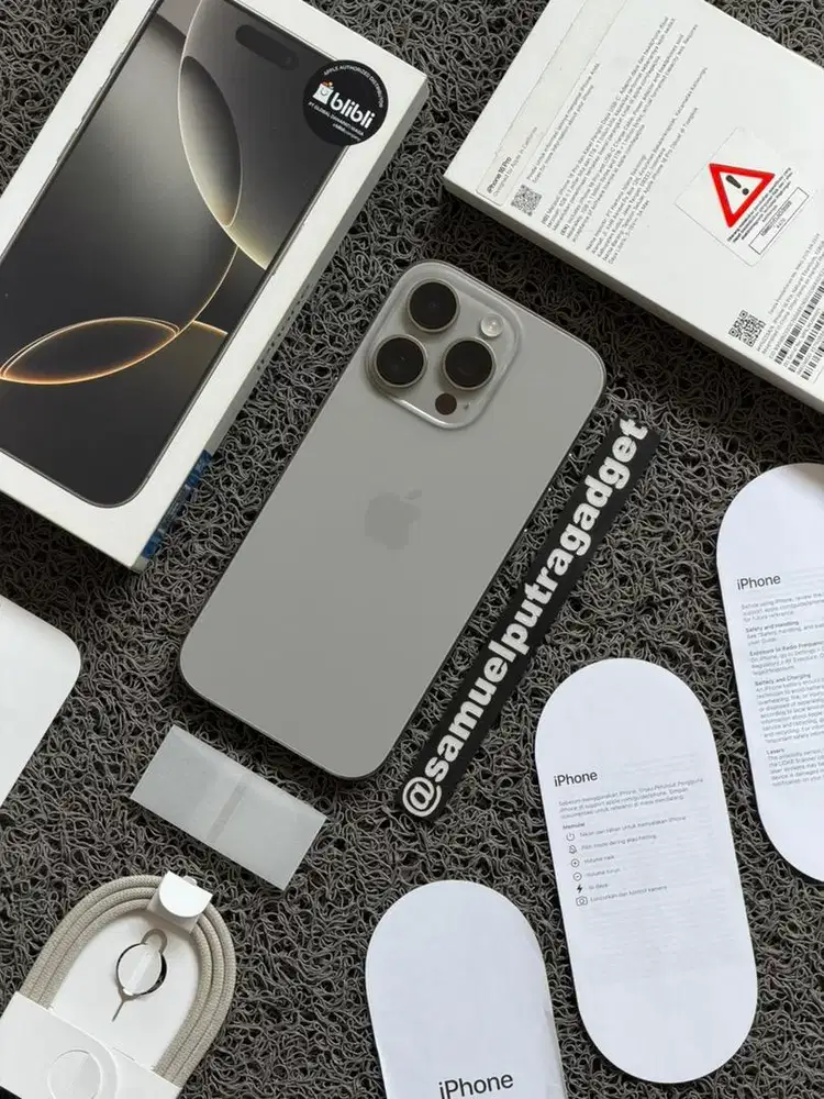 Apple iPhone 16 Pro Natural 128gb Fullset Resmi