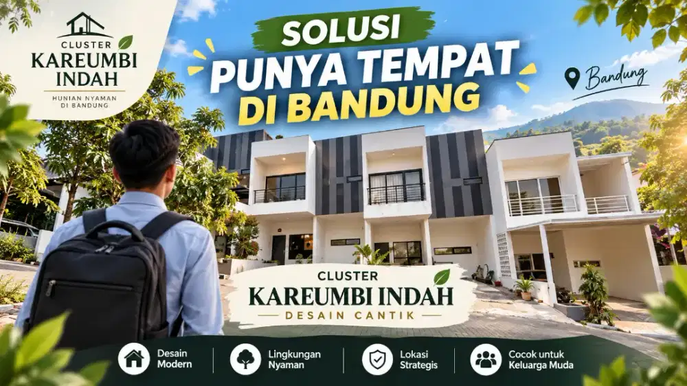 Promo dp 5 juta Rumah 2 lantai di bandung timur