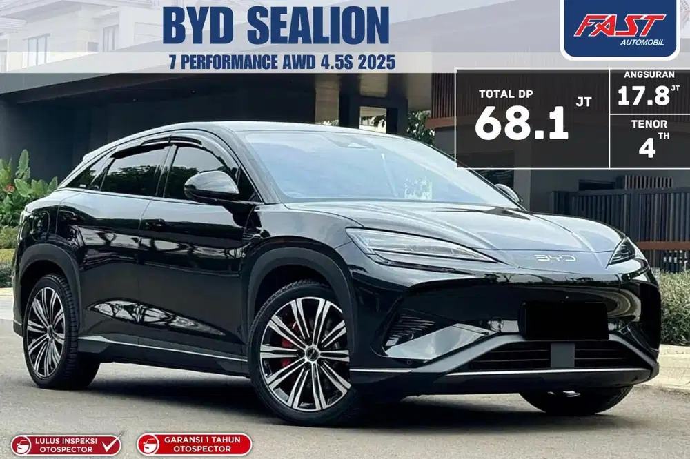 BYD SEALION 7 PERFORMANCE AWD 4.5s AT 2025 LOW KM.2RB & PAJAK PANJANG
