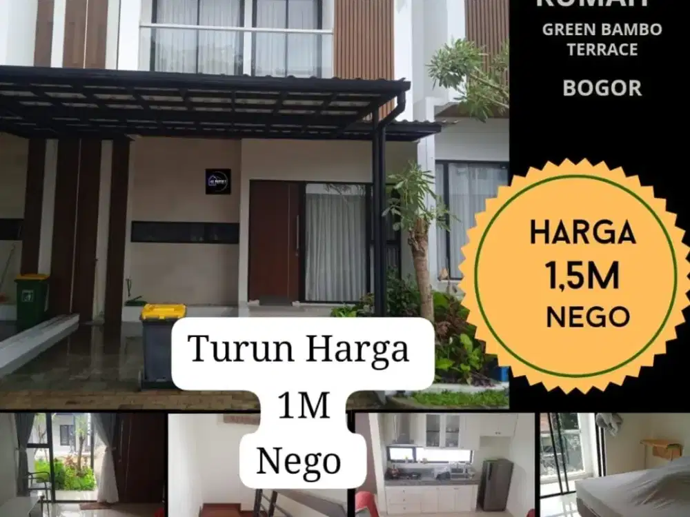 DIJUAL RUMAH SIAP HUNI DI GREEN BAMBO TERAS BOGOR